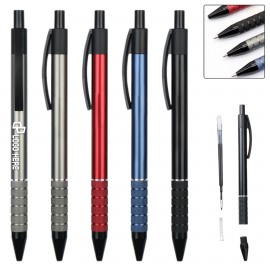 Logo Branded Aluminum Barrel Push Action Pen