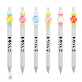 Logo Branded Click Pen w/ Candy