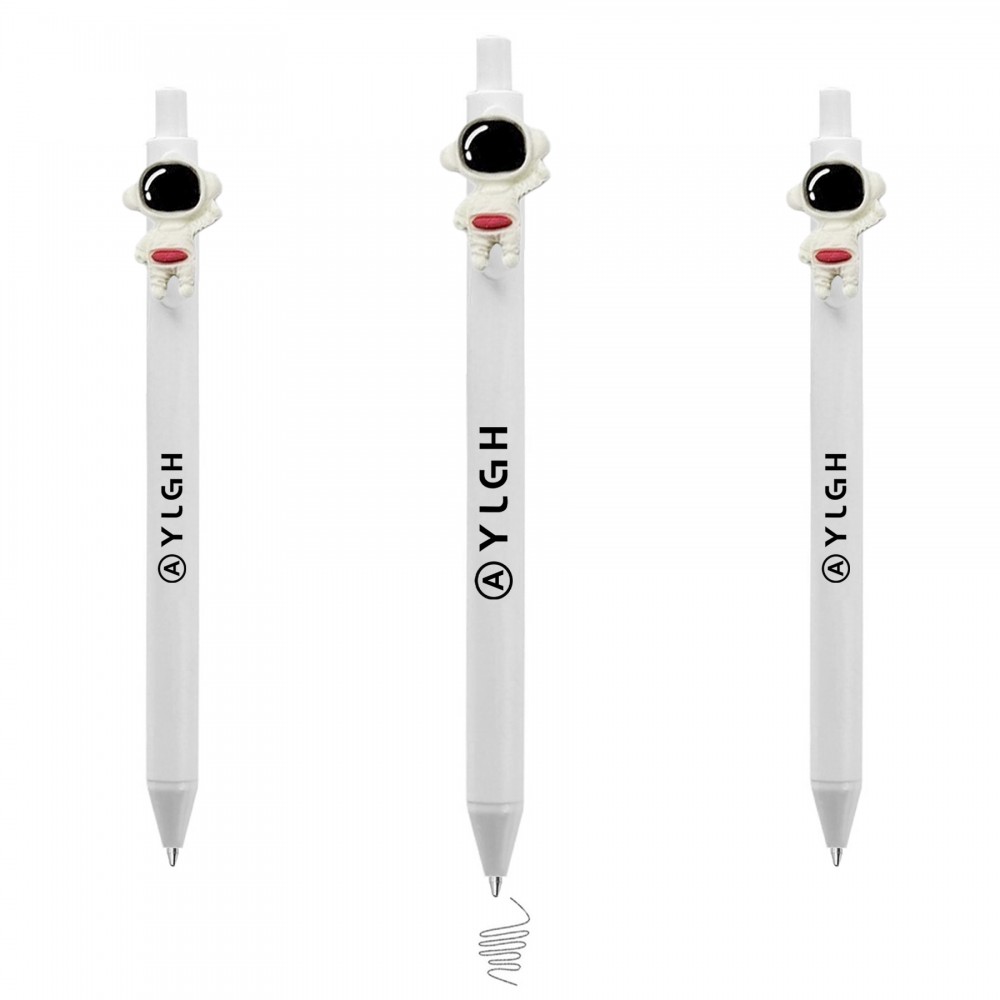Click Pen w/ Astronaut Custom Engraved