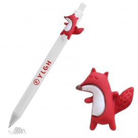 Logo Branded Click Activated Pen With Fox