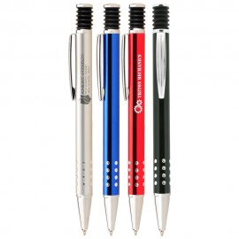 Custom Engraved Aberrant Metal Retractable Ballpoint Pen  Custom Engraved Aberrant Metal Retractable Ballpoint Pen