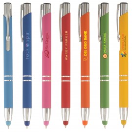 Logo Branded Tres-Chic Softy+ Stylus - ColorJet - Full-Color Metal Pen