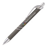 Custom Imprinted Ovalesque Softy - Full Color - Full Color Metal Pen