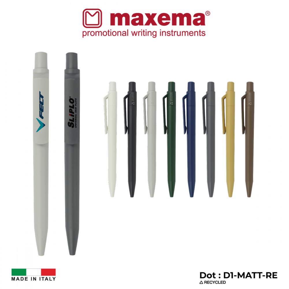 Logo Branded Maxema Italian Pen - Dot Pen RE Logo Branded Maxema Italian Pen - Dot Pen RE