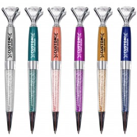 Diamond Crystal Ballpoint Pen Custom Engraved