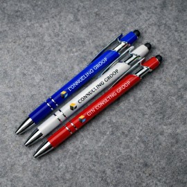 Custom Imprinted Matte Velvet-Touch Soft Touch Metal Pen