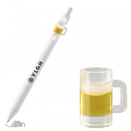 Click Activated Pen with Mini Beer Mug Custom Engraved