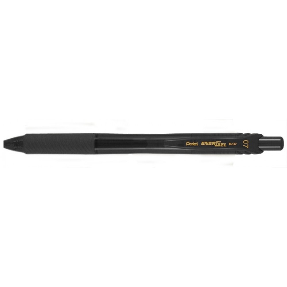 Custom Engraved Pentel Energel-X Translucent Barrel Retractable Gel Ink Pen - Black