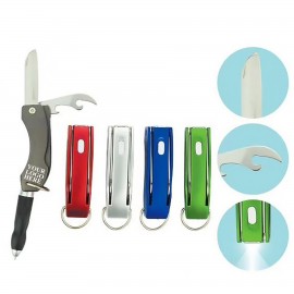 Custom Imprinted Folding Knife Ballpoint Pen With LED light