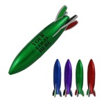4 In 1 Rocket Shape Ballpoint Pen Custom Imprinted