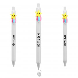 Logo Branded Click Pen w/ Rainbow Star