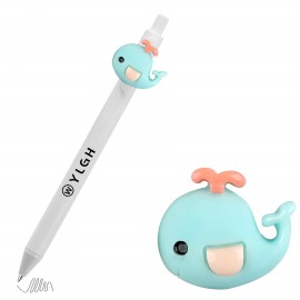 Click Pen w/ Whale Spouting Custom Engraved