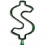 Dollar Sign 2 Inkbend Standard, Bent Pen Custom Imprinted