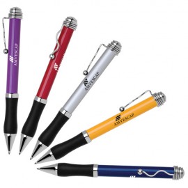Custom Imprinted Twist Action Aluminum Ballpoint Pen w/ Metallic Finish & Chrome Accents  Custom Imprinted Twist Action Aluminum Ballpoint Pen w/ Metallic Finish & Chrome Accents