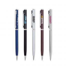 Twist Action Metal Pen, Ballpoint pen Logo Branded