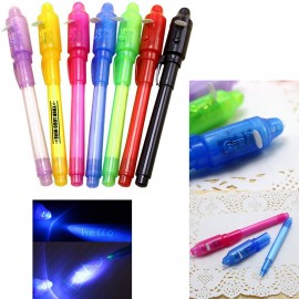 Invisible Ink Pen with UV Led Light Logo Branded