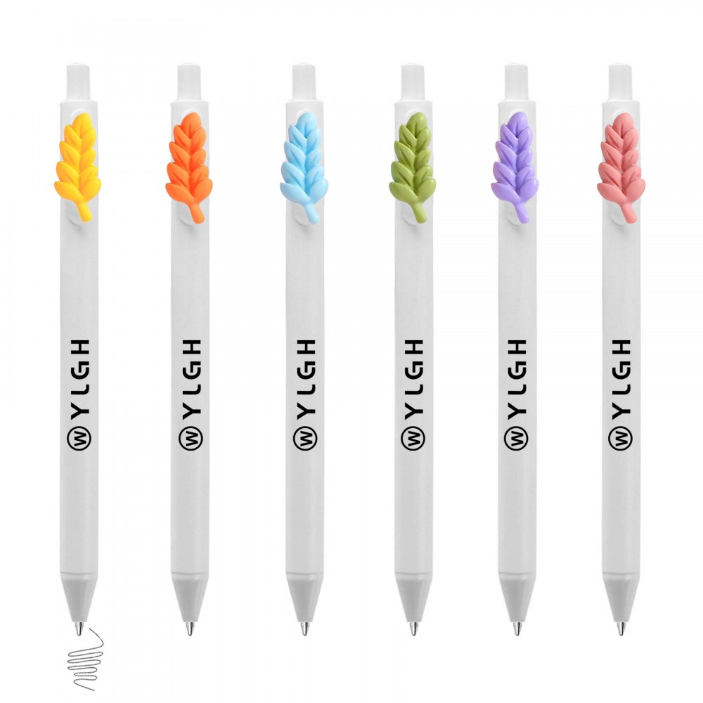 Custom Imprinted Click Pen w/ Wheat