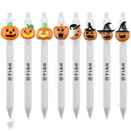 Custom Imprinted Pumpkin Click Activated Pen