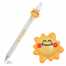 Click Activated Pen With Smile Sun Custom Engraved