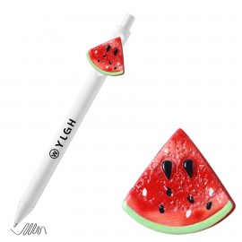 Click Activated Pen with Triangle Watermelon Slice Logo Branded