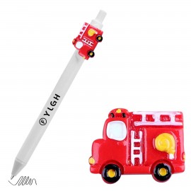 Custom Imprinted Click Activated Pen with Fire Truck