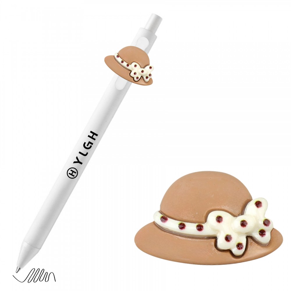 Custom Engraved Click Activated Pen w/ Hat