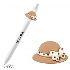 Custom Engraved Click Activated Pen w/ Hat