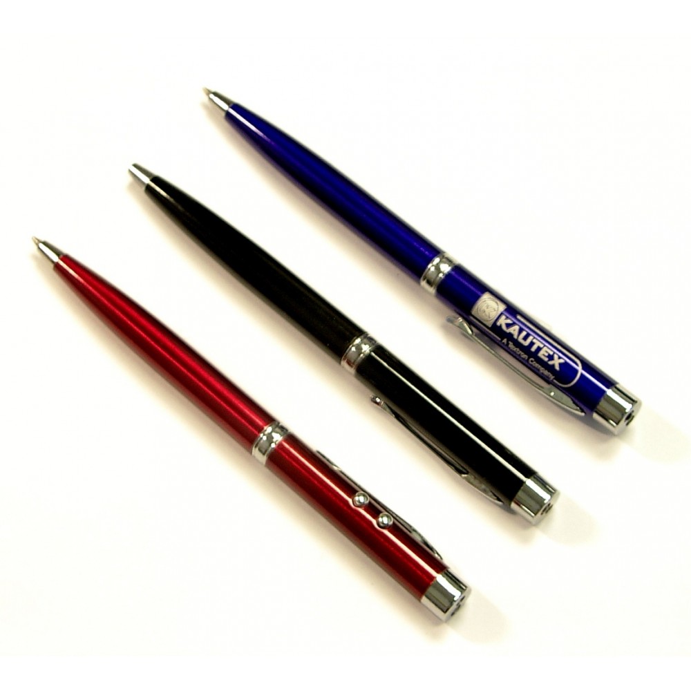 Logo Branded Ballpoint Pen with LED and Pointer Logo Branded Ballpoint Pen with LED and Pointer