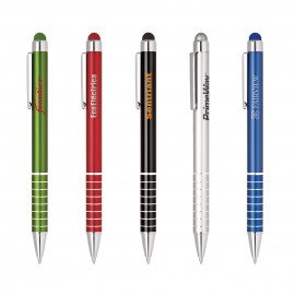 Custom Imprinted Stylus-4521 Aluminum Stylus Pen in Metallic Colors