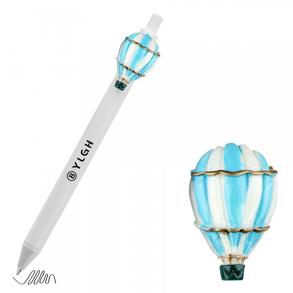 Click Pen w/ Hot Air Balloon Logo Branded