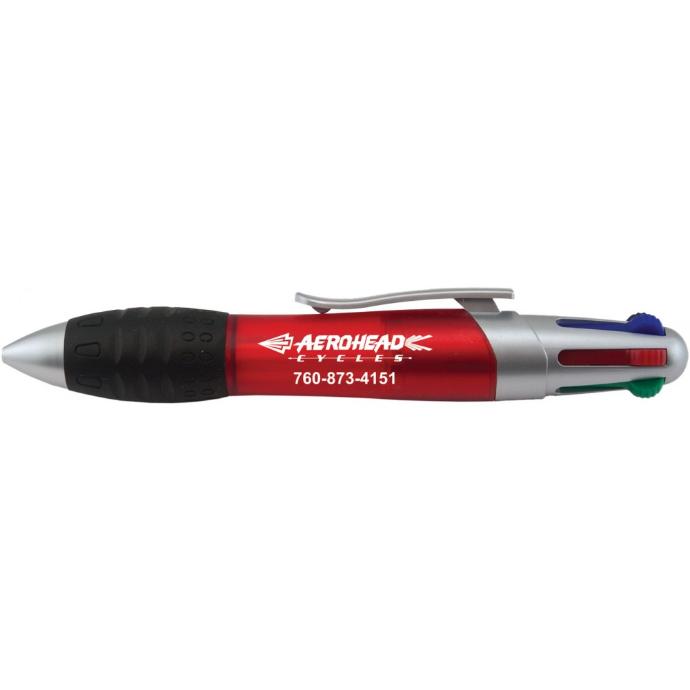 Red 6 Color Big Writer Pen Custom Imprinted Red 6 Color Big Writer Pen Custom Imprinted