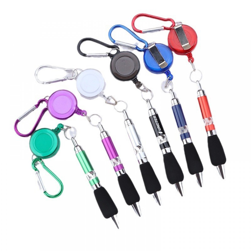 Metal Climbing Hook Retractable Pen Custom Engraved
