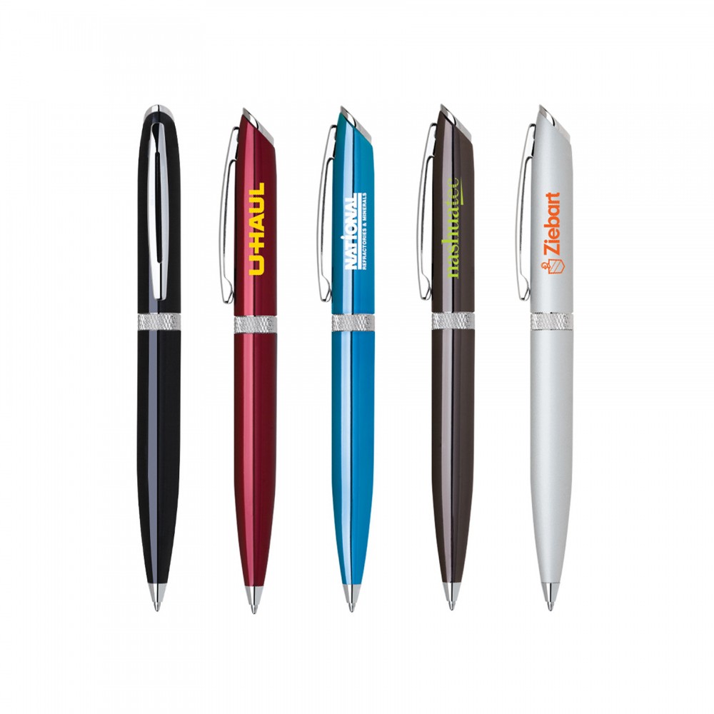 Metal Pen, Ballpoint pen, Twist action, Blue ink refill optional Custom Engraved Metal Pen, Ballpoint pen, Twist action, Blue ink refill optional Custom Engraved