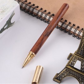 Vintage Wooden Pen With Brass Pen Cap Custom Engraved  Vintage Wooden Pen With Brass Pen Cap Custom Engraved