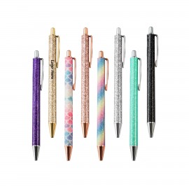 Ballpoint Pen Gold Powder Printing Metal Custom Engraved