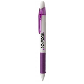 R.S.V.P. RT Ballpoint Pen - Violet/White Barrel Custom Engraved  R.S.V.P. RT Ballpoint Pen - Violet/White Barrel Custom Engraved
