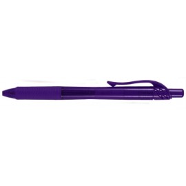 Custom Engraved Energel-X Translucent Barrel Retractable Gel Ink Pen - Violet