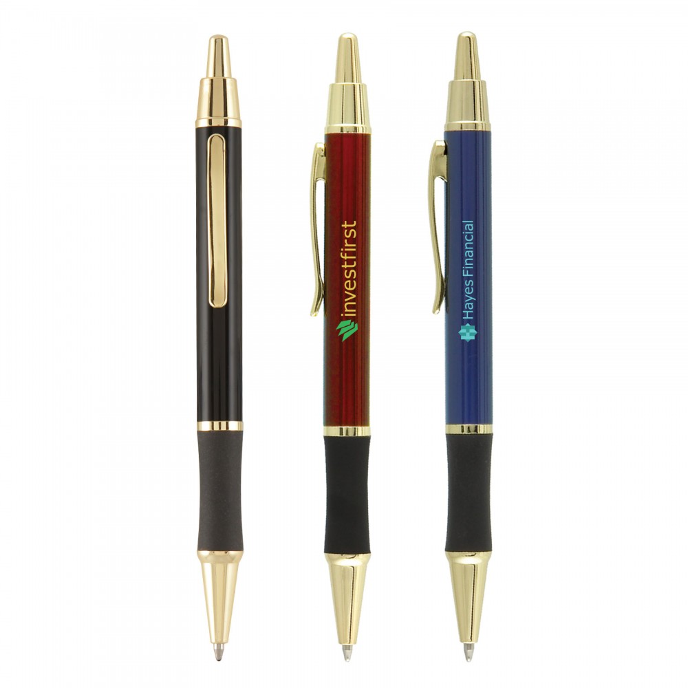 Custom Engraved Matrix Grip Pen - ColorJet - Full-Color Metal Pen Custom Engraved Matrix Grip Pen - ColorJet - Full-Color Metal Pen