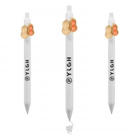 Click Pen w/ Peanut Logo Branded