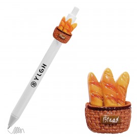 Click Activated Pen with 3 Breads In Basket Logo Branded