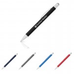 Bold Softy Satin with Stylus - Laser Engraved Metal Pen Custom Engraved