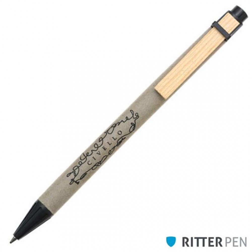 Ritter Recycled Paper Pen Logo Branded