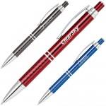 Aluminum click action ballpoint pen Custom Imprinted