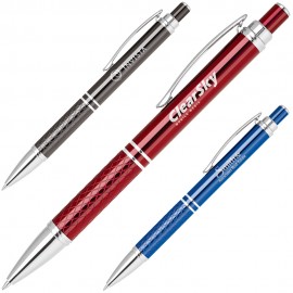 Aluminum click action ballpoint pen Custom Imprinted