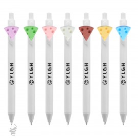 Logo Branded Click Pen w/ Colorful Cheese