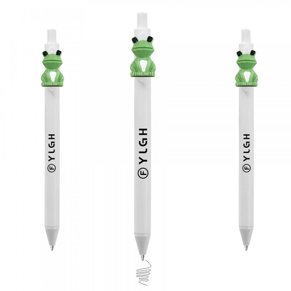 Custom Engraved Click Pen w/ Frog