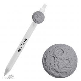 Planet Moon Surface Click Pen Custom Imprinted
