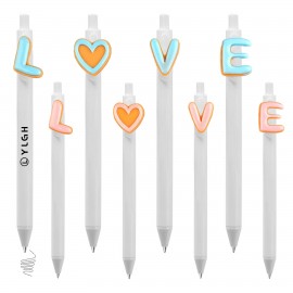 Logo Branded Click Pen w/ LOVE Letters