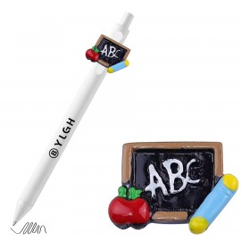 Logo Branded Click Activated Pen with Black Board