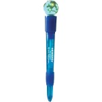 Globe Light Up Pen Custom Imprinted